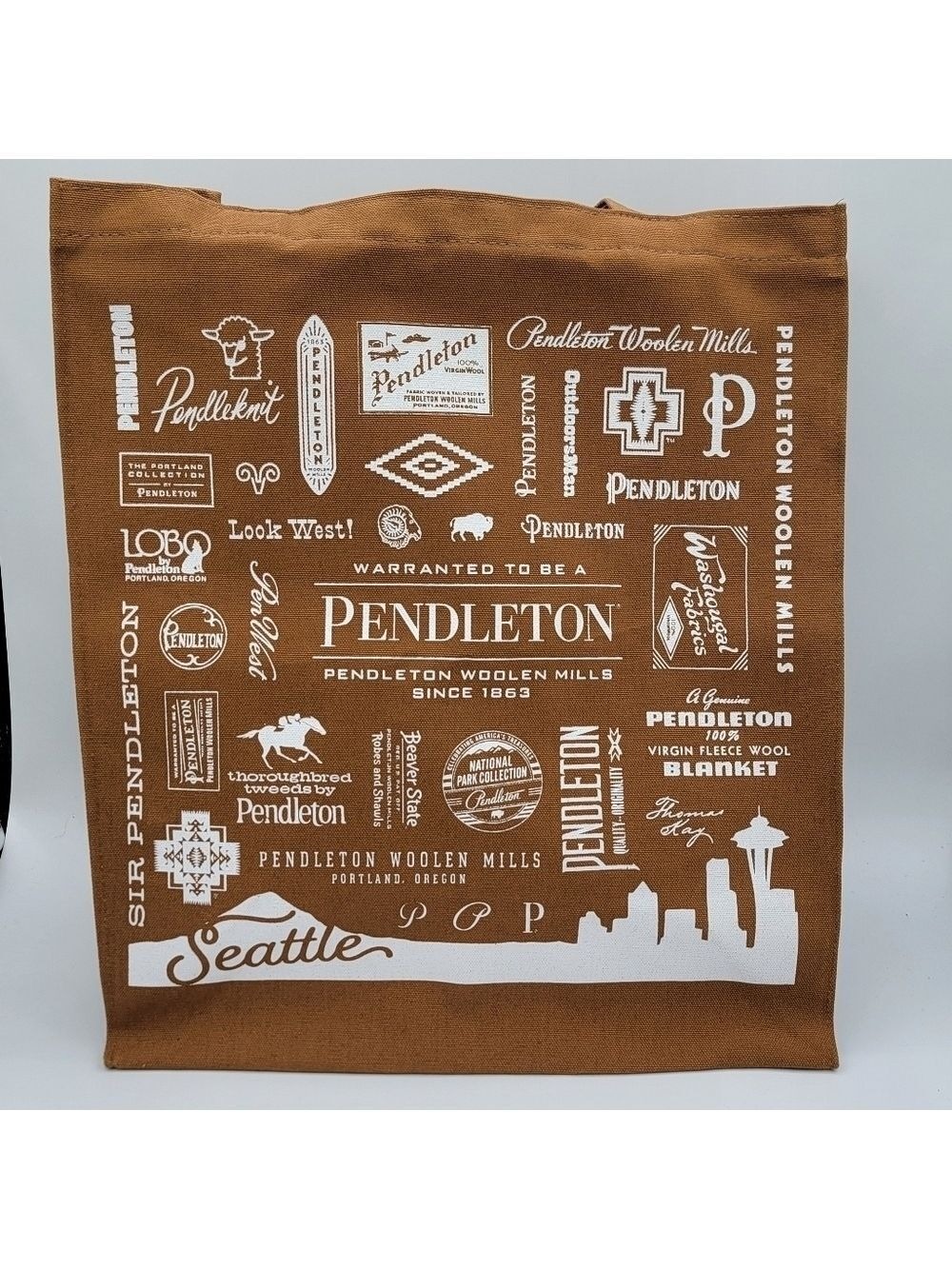 Pendleton Map Tote Seattle NEW #2093